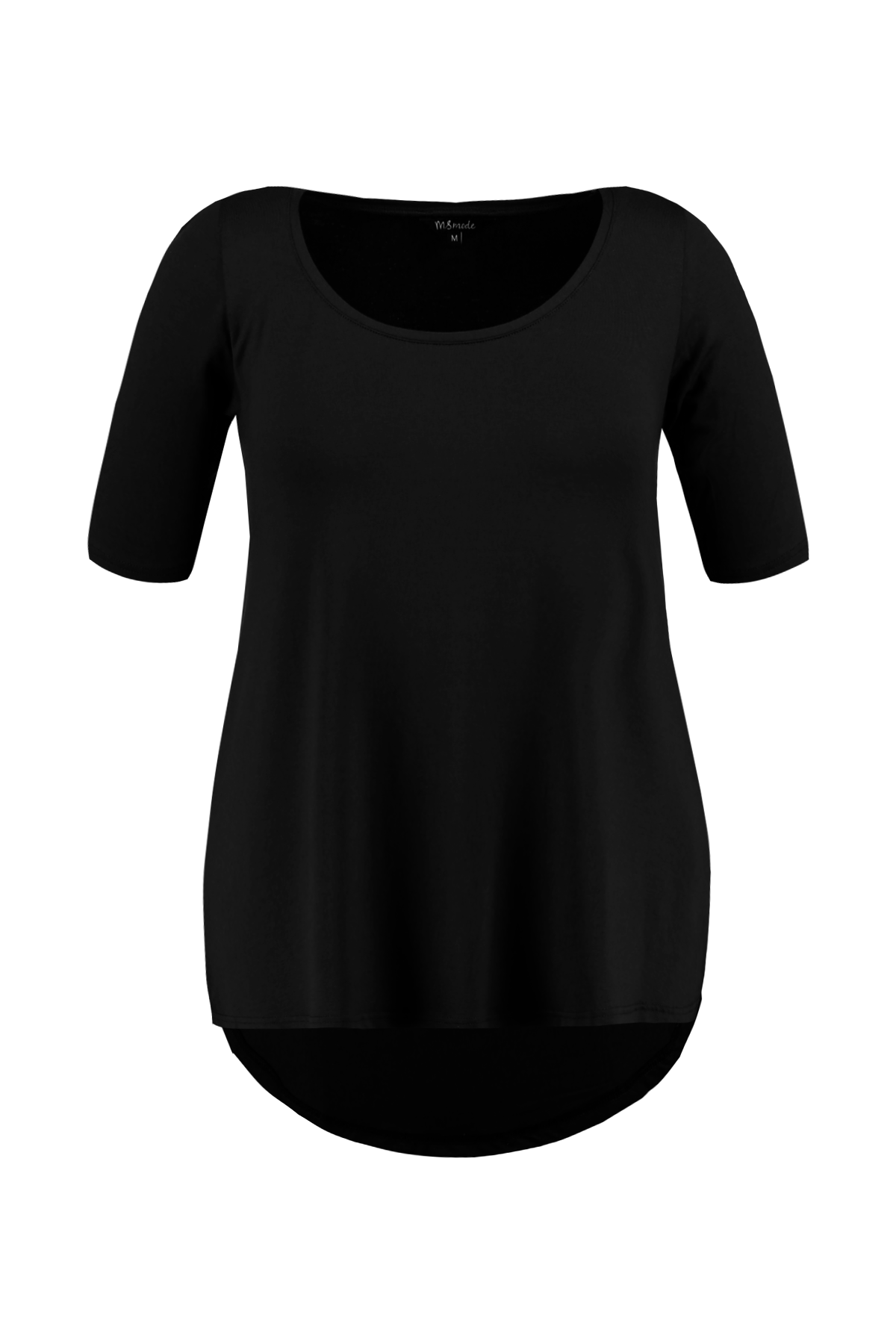 T shirt court discount devant long derriere femme